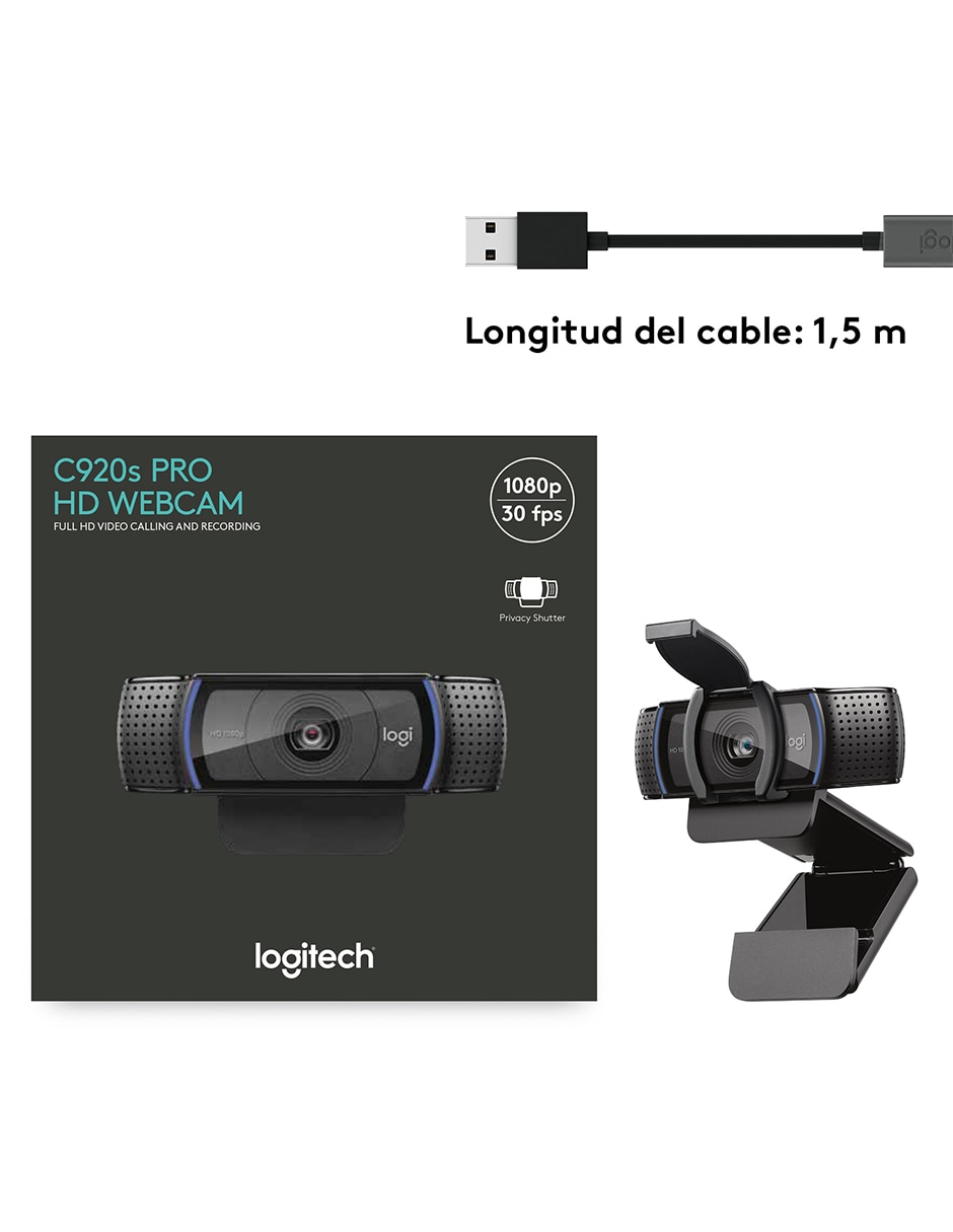 Webcam de 1080P Full HD C920s 10