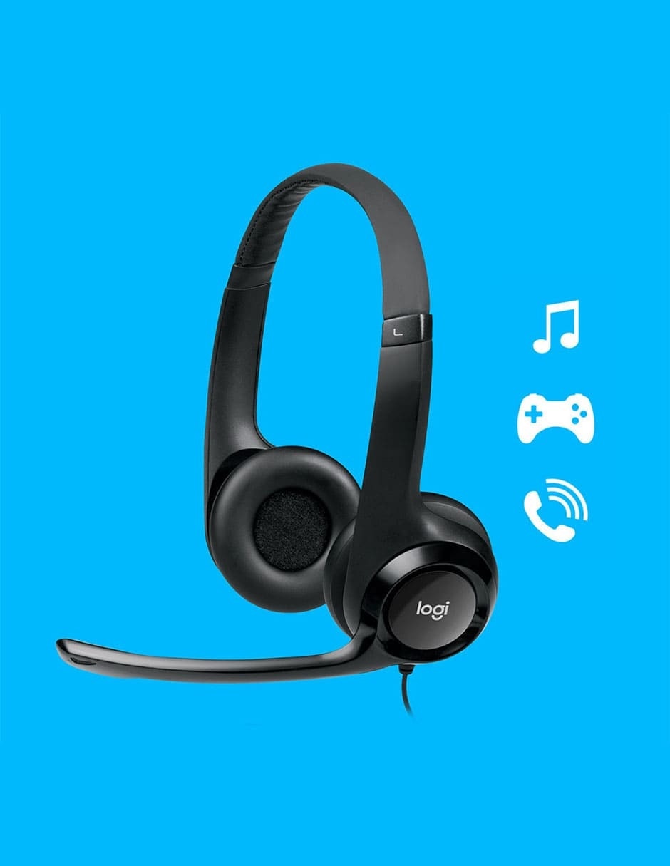 Audífonos de diadema Headset H390 alámbricos 2