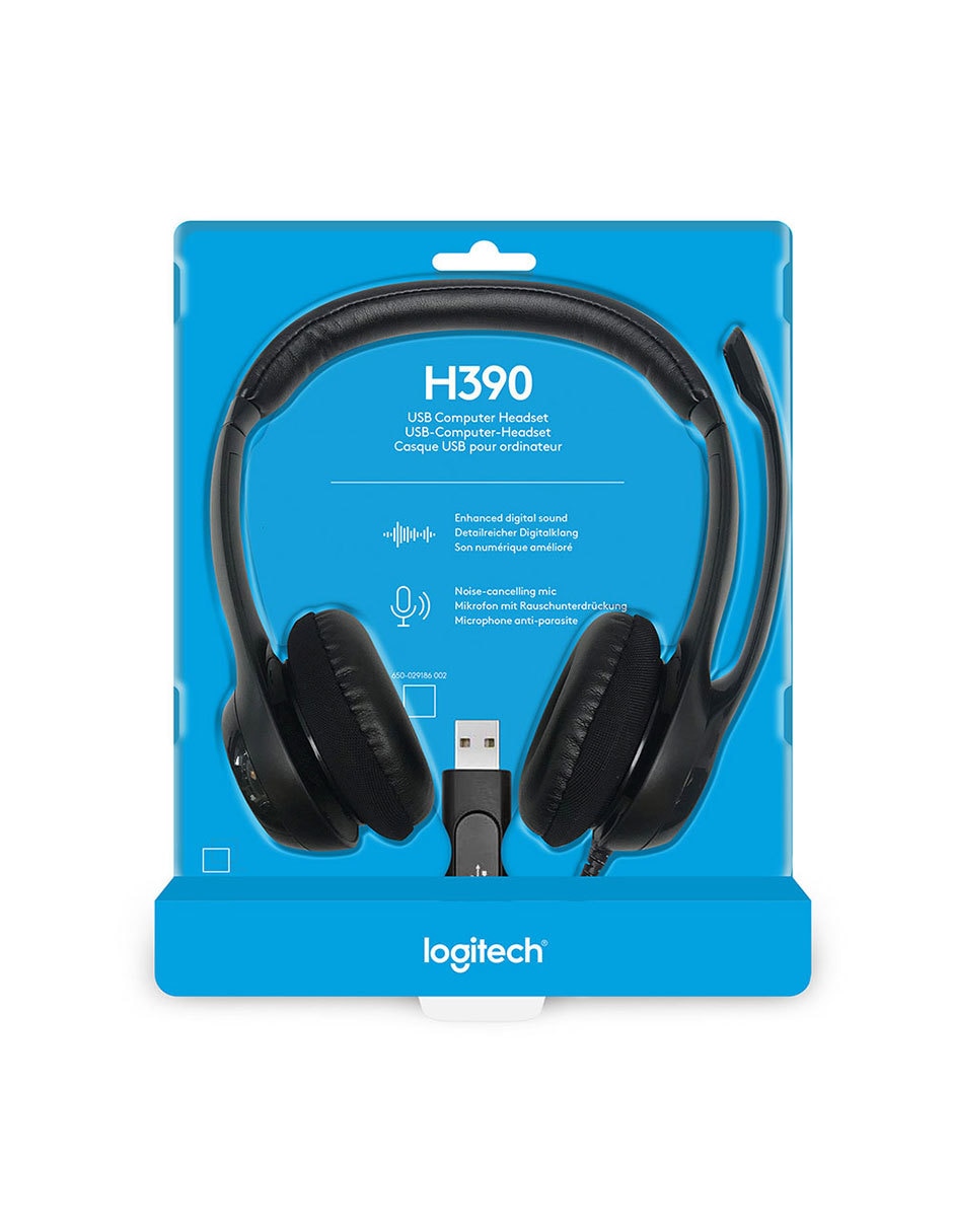 Audífonos de diadema Headset H390 alámbricos 6