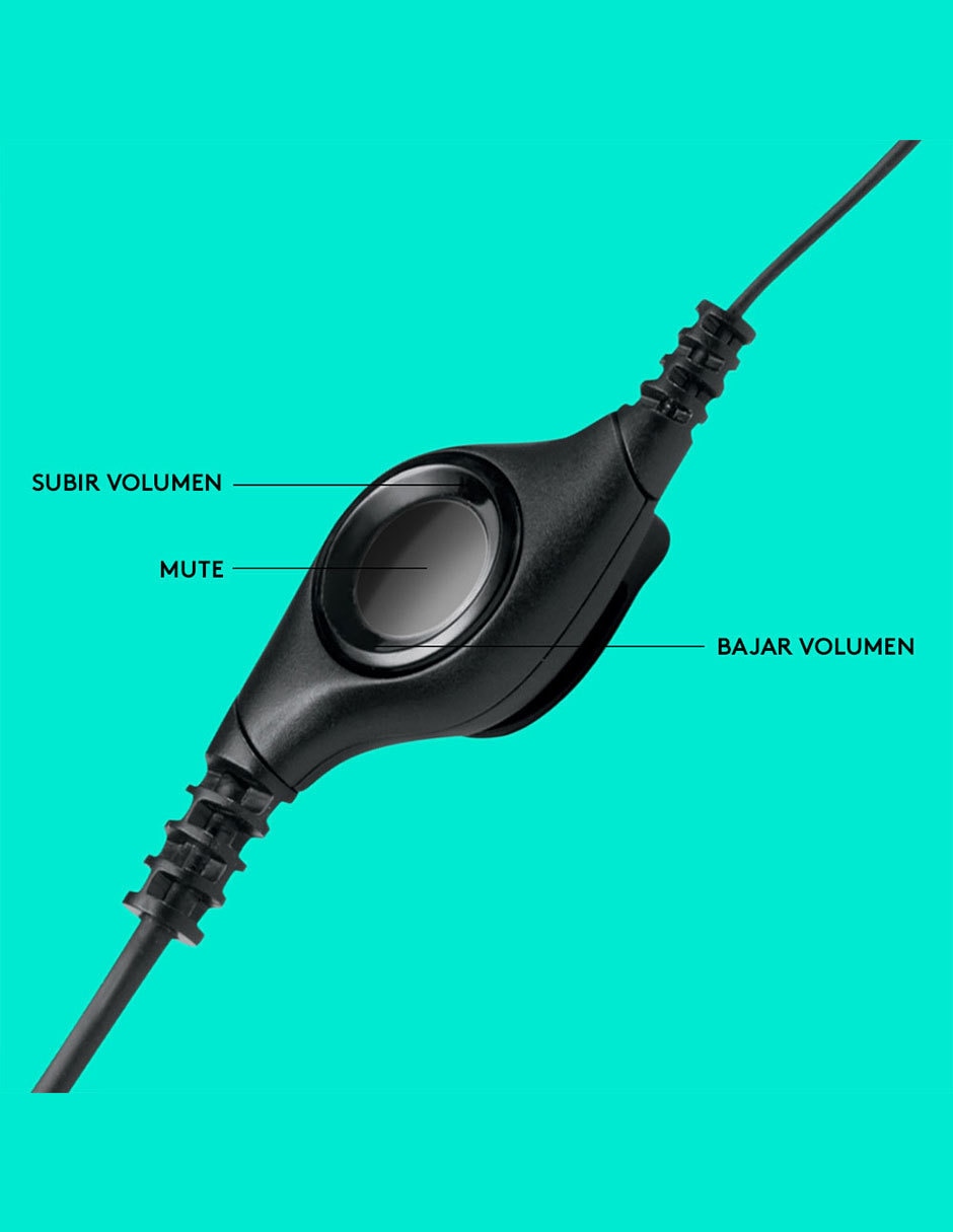 Audífonos de diadema Headset H390 alámbricos 8