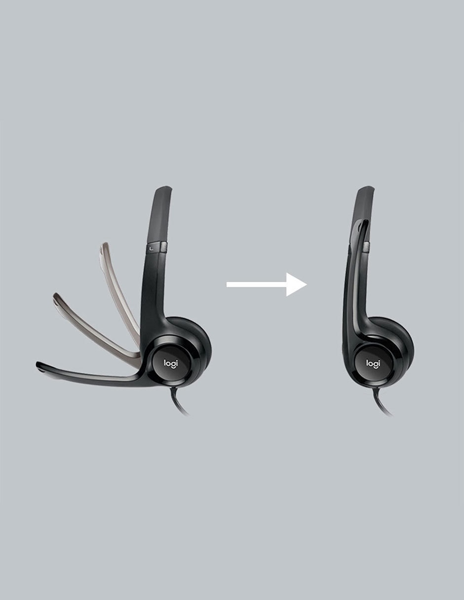 Audífonos de diadema Headset H390 alámbricos 12