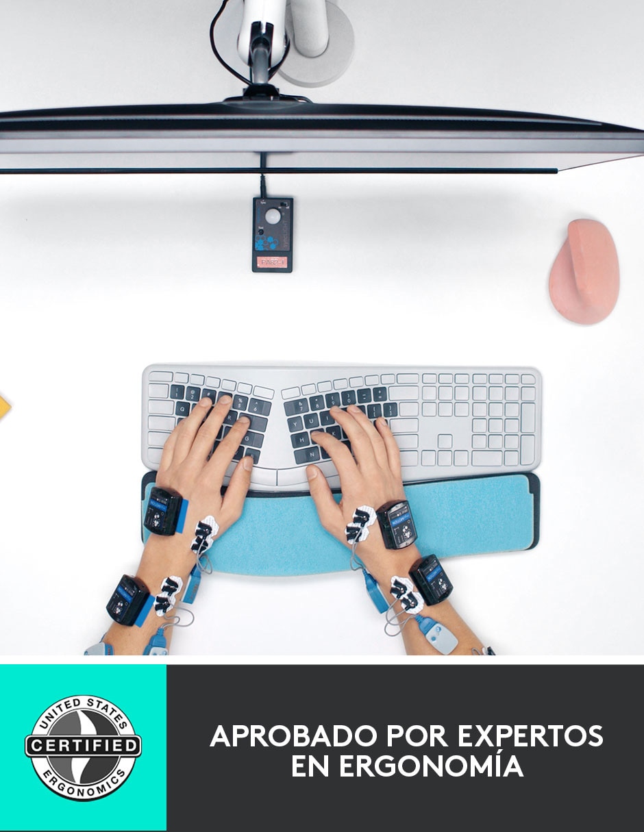 Teclado conexión inalámbrica Ergo K860 6