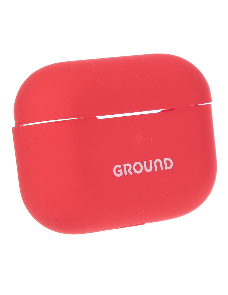 ESTUCHE PARA AUDÍFONOS GROUND MO, ROJO