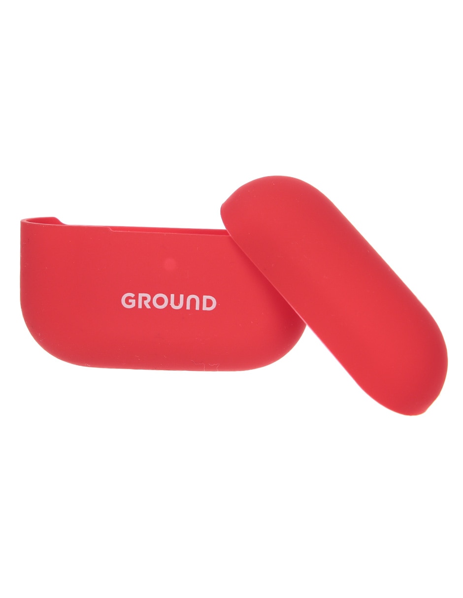 ESTUCHE PARA AUDÍFONOS GROUND MO, ROJO