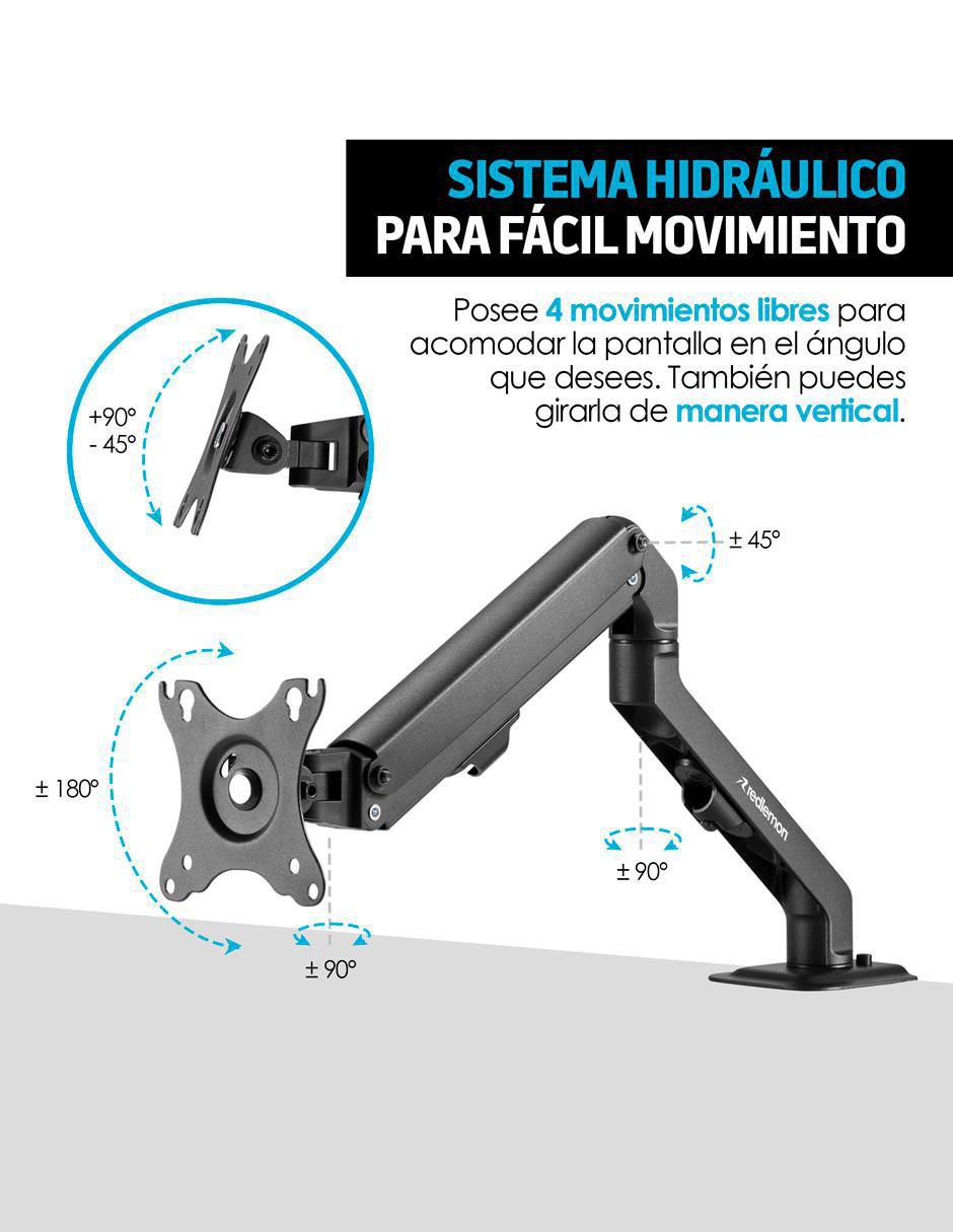 Soporte para monitor de escritorio Hidráulico 5
