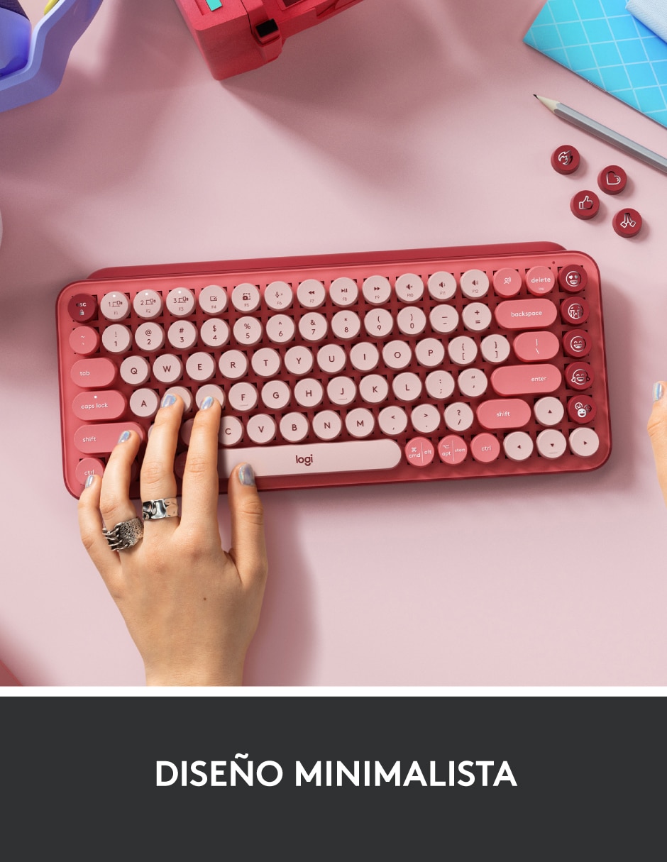 Teclado conexión inalámbrica Pop Rose 5