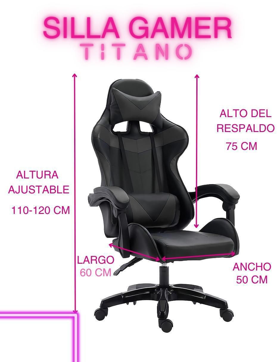 Silla gamer de plástico 7