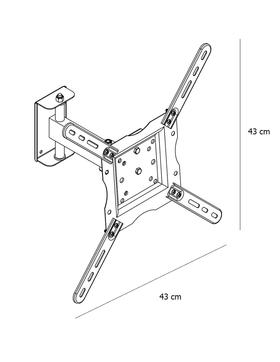 Soporte para pantalla articulado 24 - 65 pulgadas 5