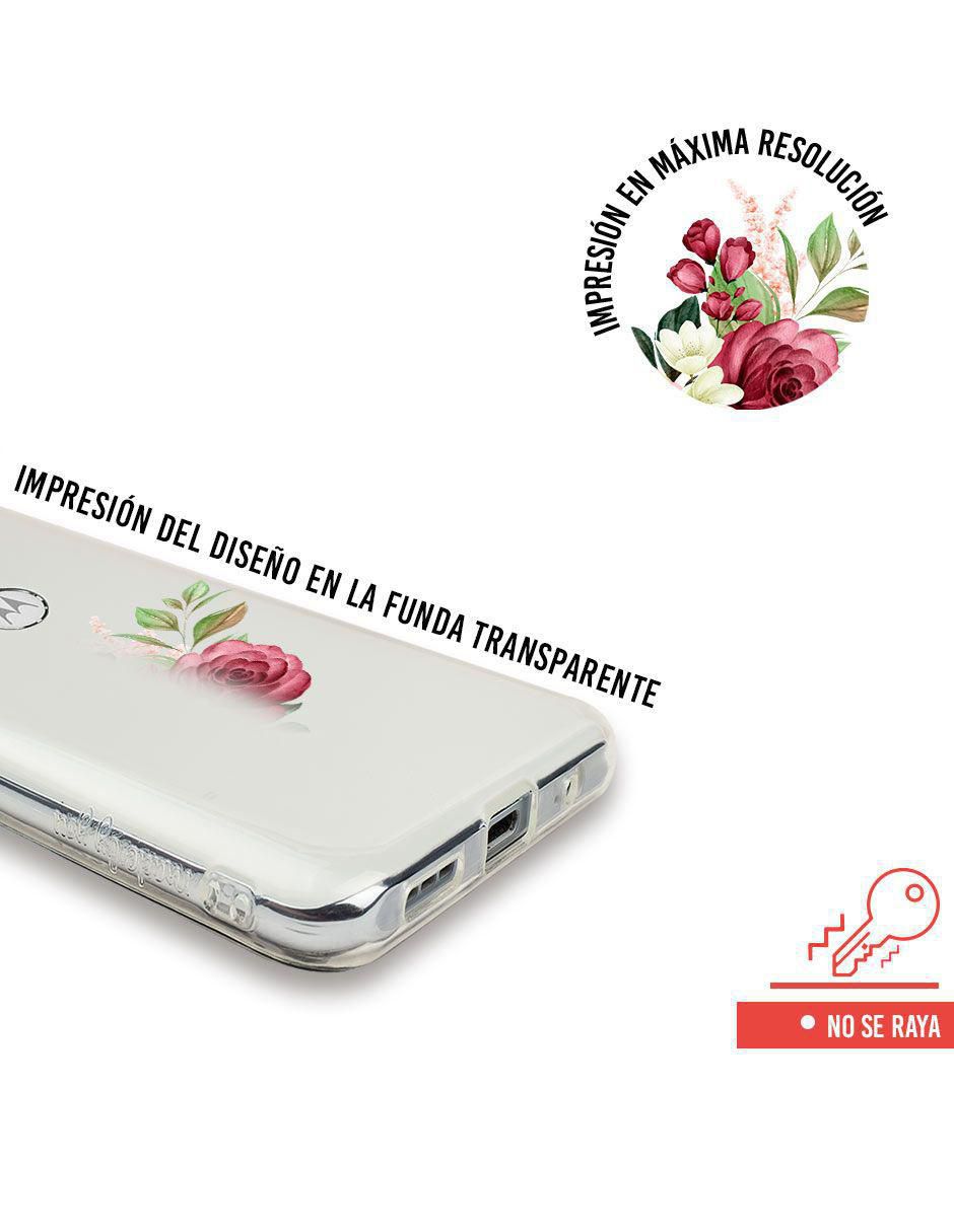 Funda para Motorola Flores Guinda 2