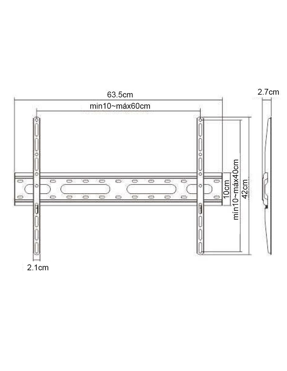 Soporte para pantalla fijo 70 pulgadas 5