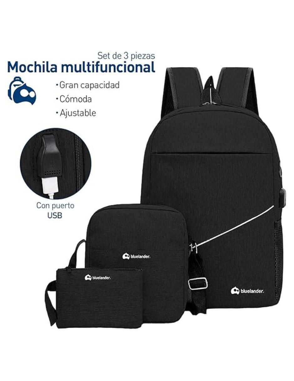 Set mochila antirrobo unisex
