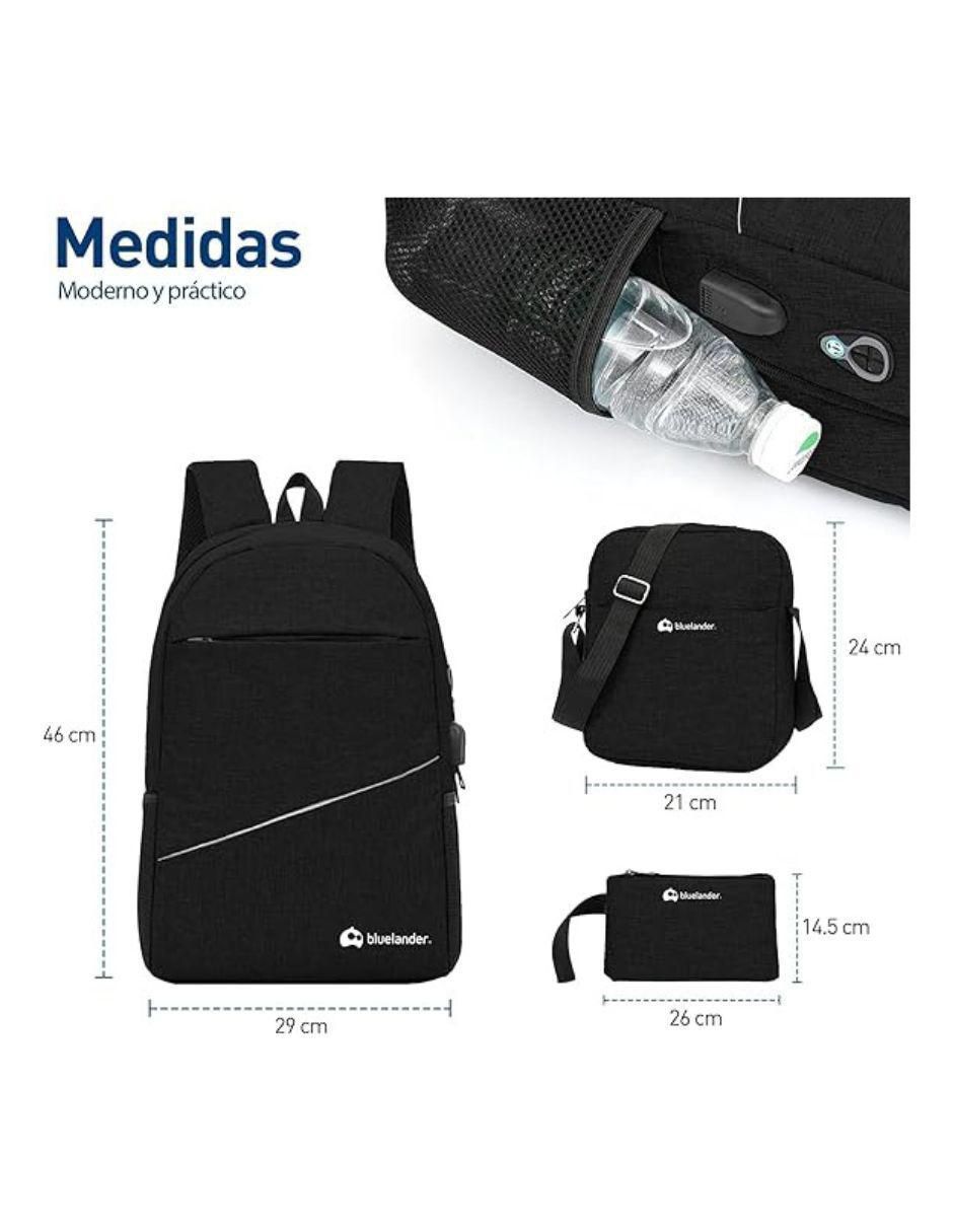 Set mochila antirrobo unisex
