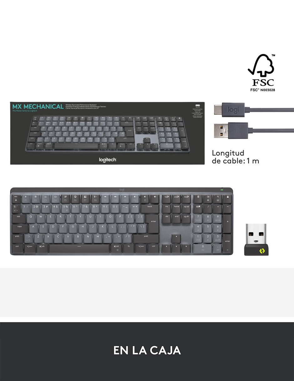 Teclado conexión inalámbrica Mx Mechanical 10