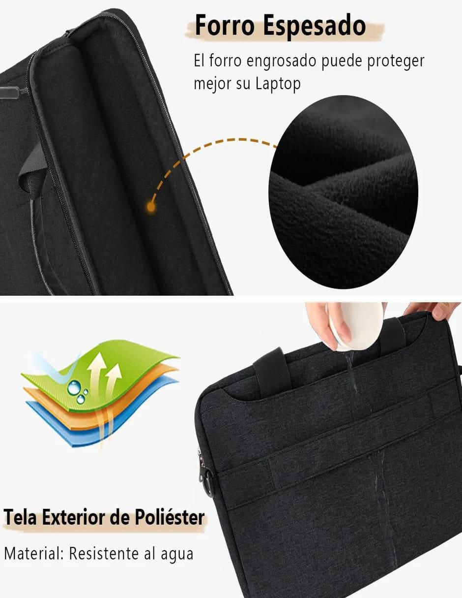 Maletín con compartimiento para laptop 15.6 pulgadas 4