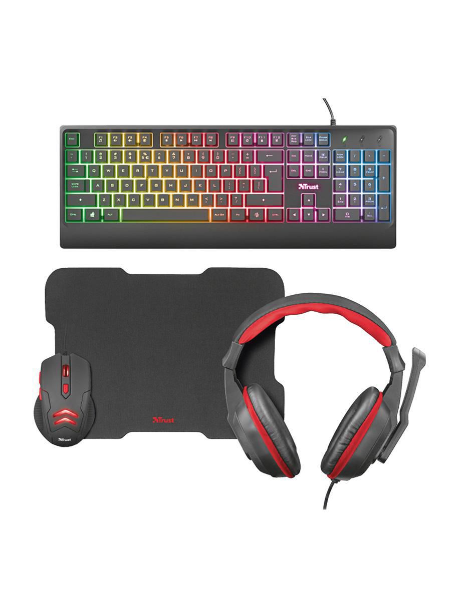 Teclado gamer conexión alámbrica Ziva 4-in-1 Gaming Bundle Teclado gamer conexión alámbrica Ziva 4-in-1 Gaming Bundle