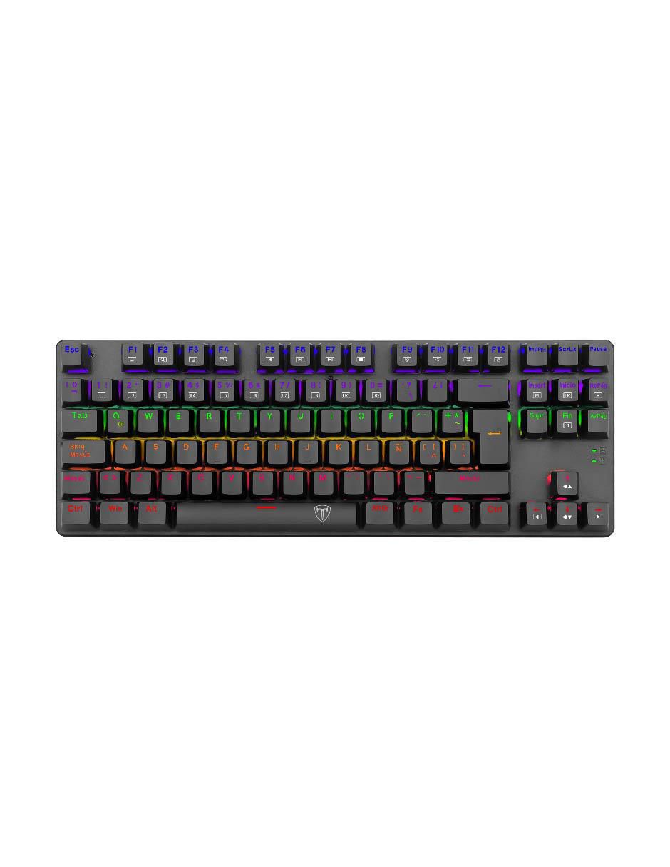 Teclado gamer conexión inalámbrica Bora T-TGK313 (Rainbow Blue Switches)