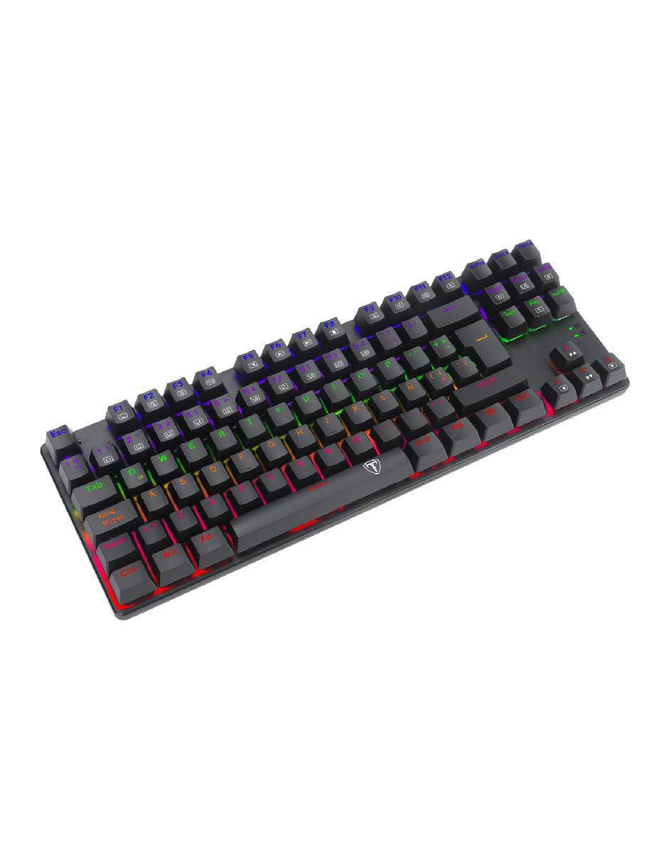 Teclado gamer conexión inalámbrica Bora T-TGK313 (Rainbow Blue Switches) 5