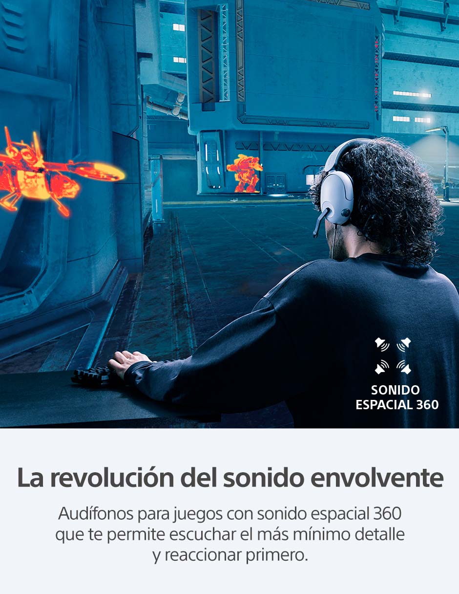 Audífonos gamer Over-Ear Inzone H3 alámbricos 2