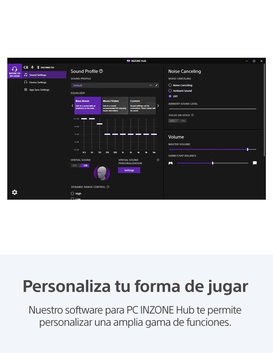 Audífonos gamer Over-Ear Inzone H3 alámbricos 6
