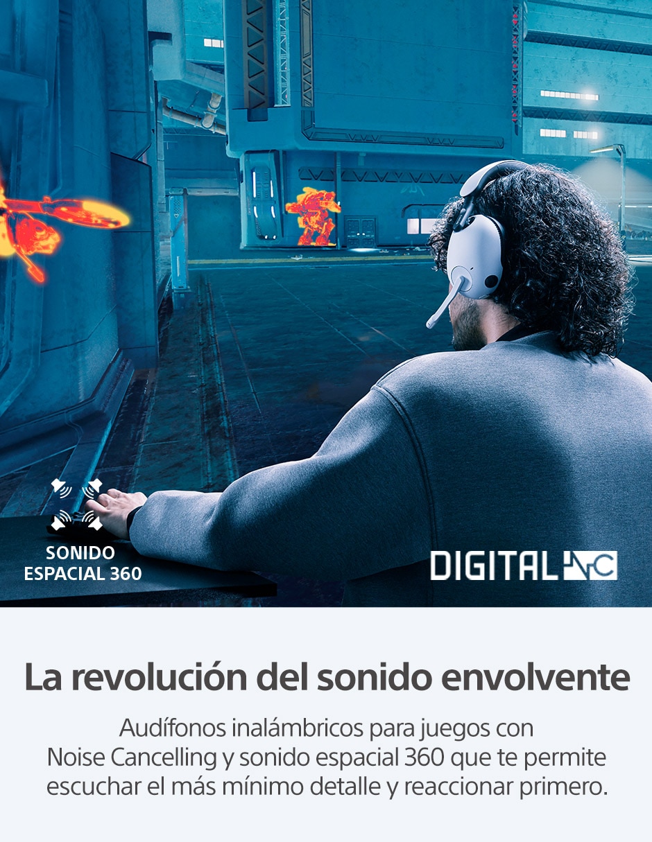 Audífonos gamer Over-Ear Inzone H9 inalámbricos con cancelación de ruido 2