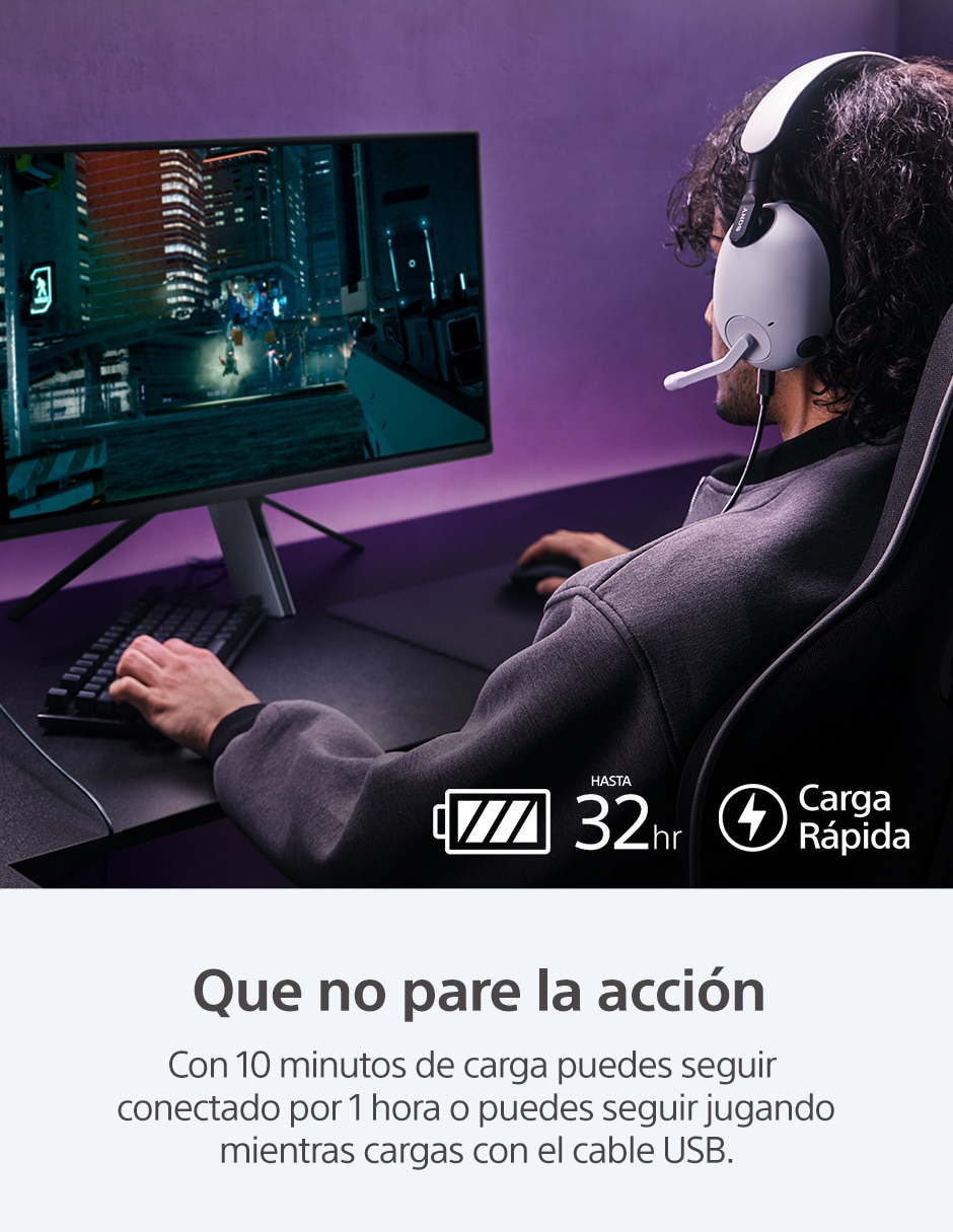 Audífonos gamer Over-Ear Inzone H9 inalámbricos con cancelación de ruido 6