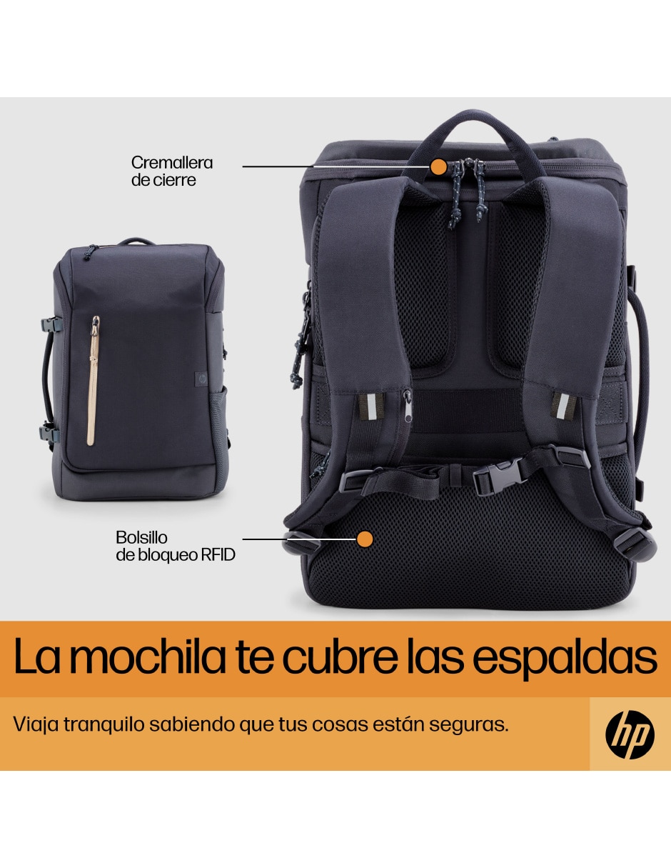 Mochila con portalaptop Travel impermeable unisex 9