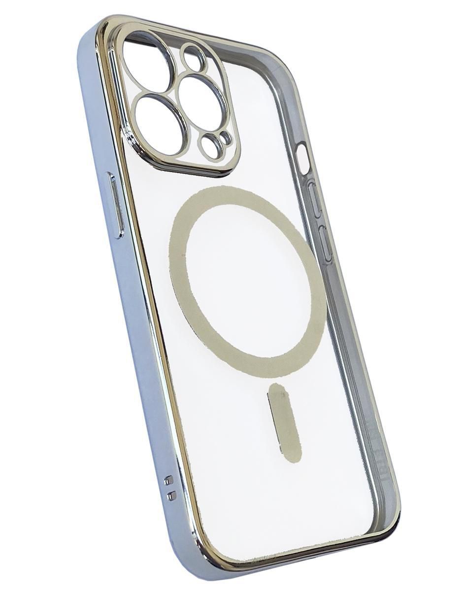 Funda para iphone platinada de plástico