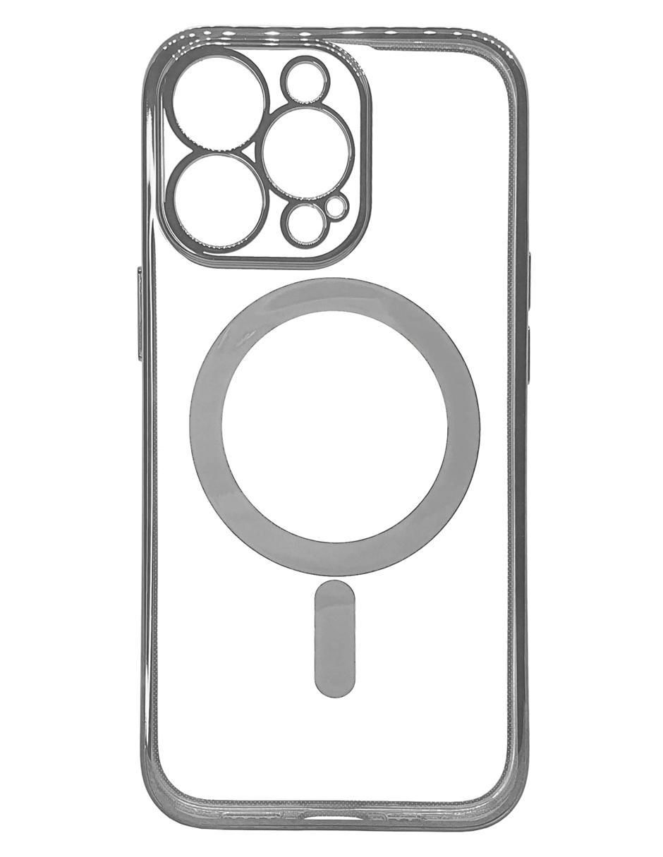 Funda para iphone platinada de plástico