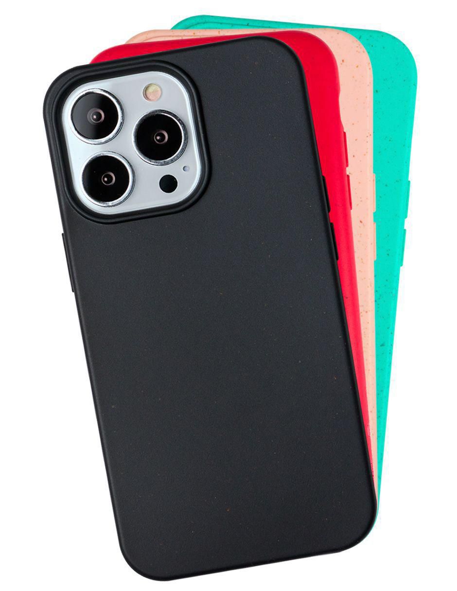 Funda para iphone biodegradable, antigolpes uso rudo de silicón