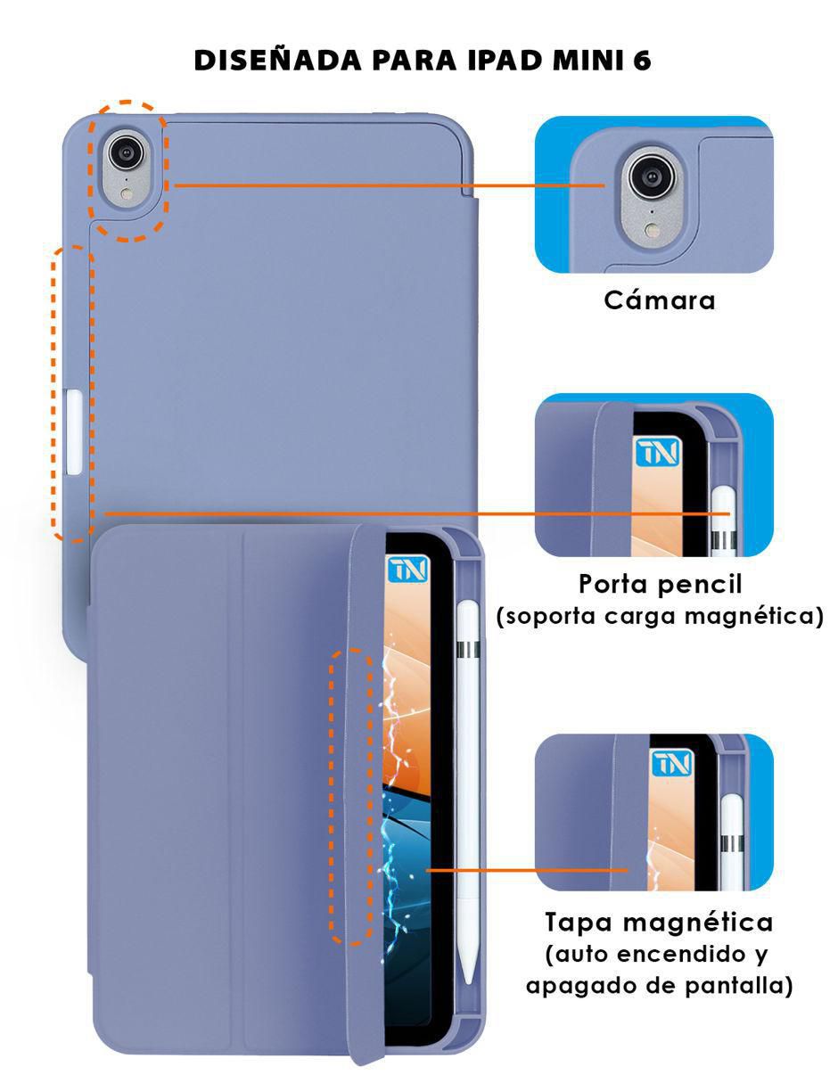 Porta ipad teknet de sin licencia coleccion taknet folder case compatible con ipad 8.3 a2567 a2568 a2569