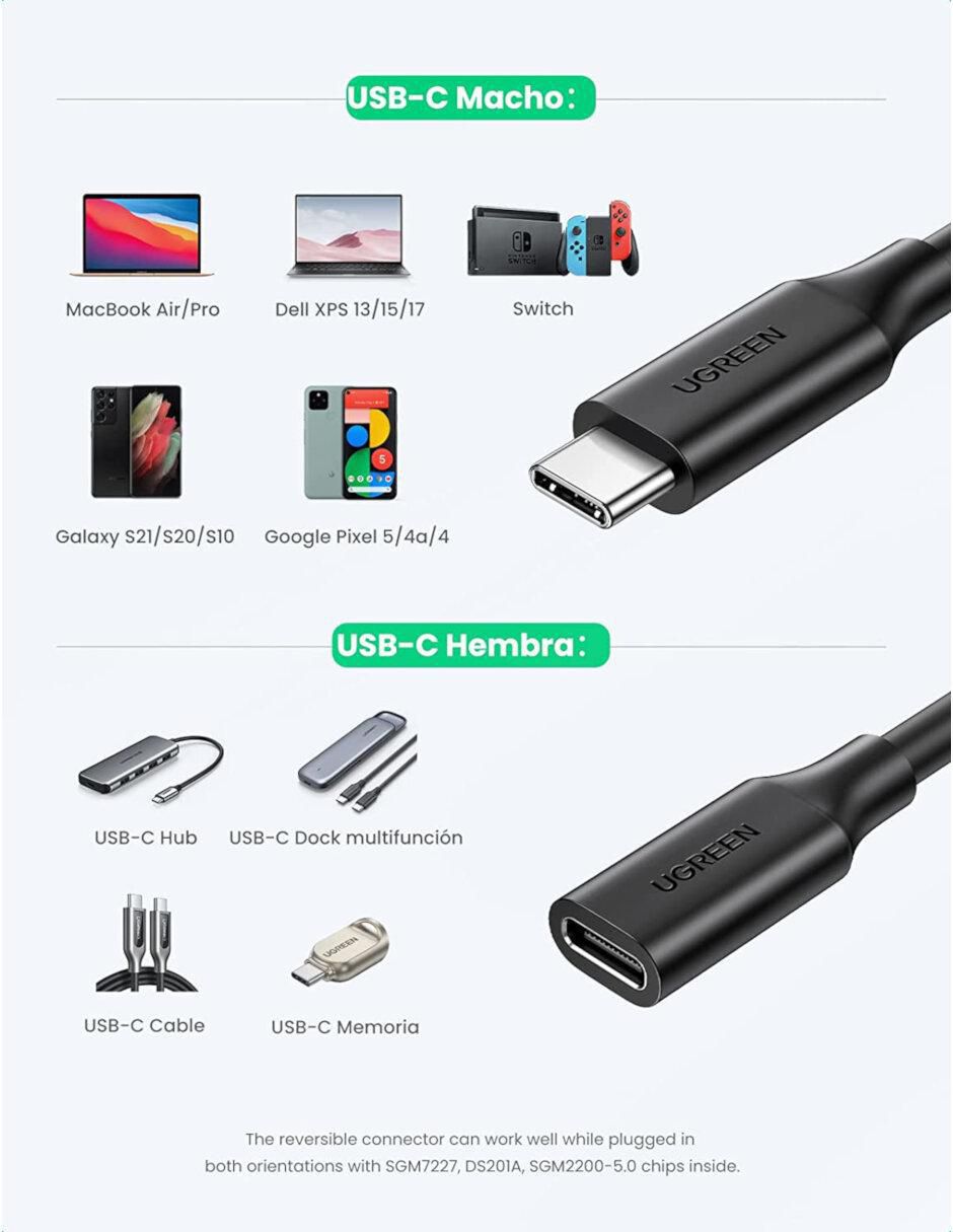 Cable USB C de 1 m 7