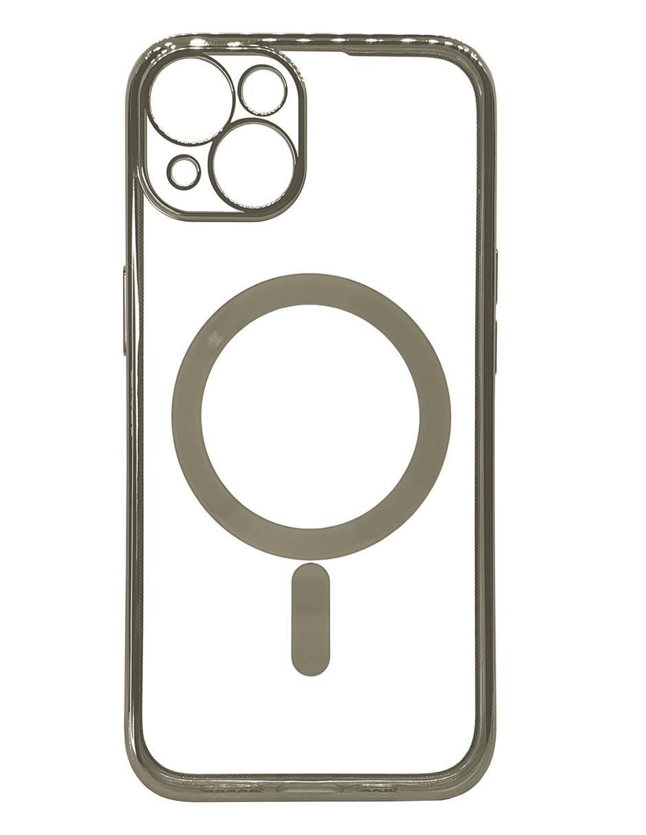 Funda para iphone platinada de plástico