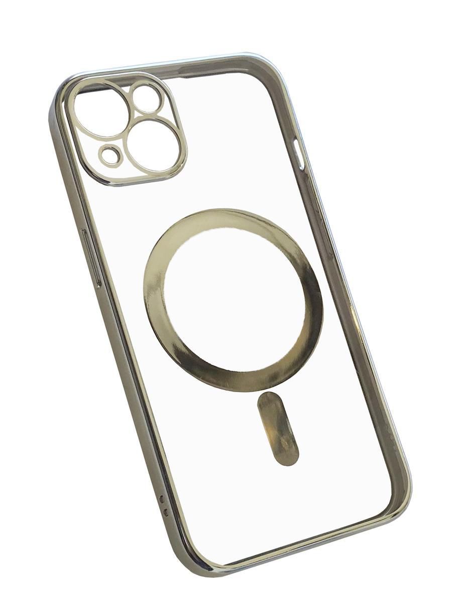 Funda para iphone platinada de plástico