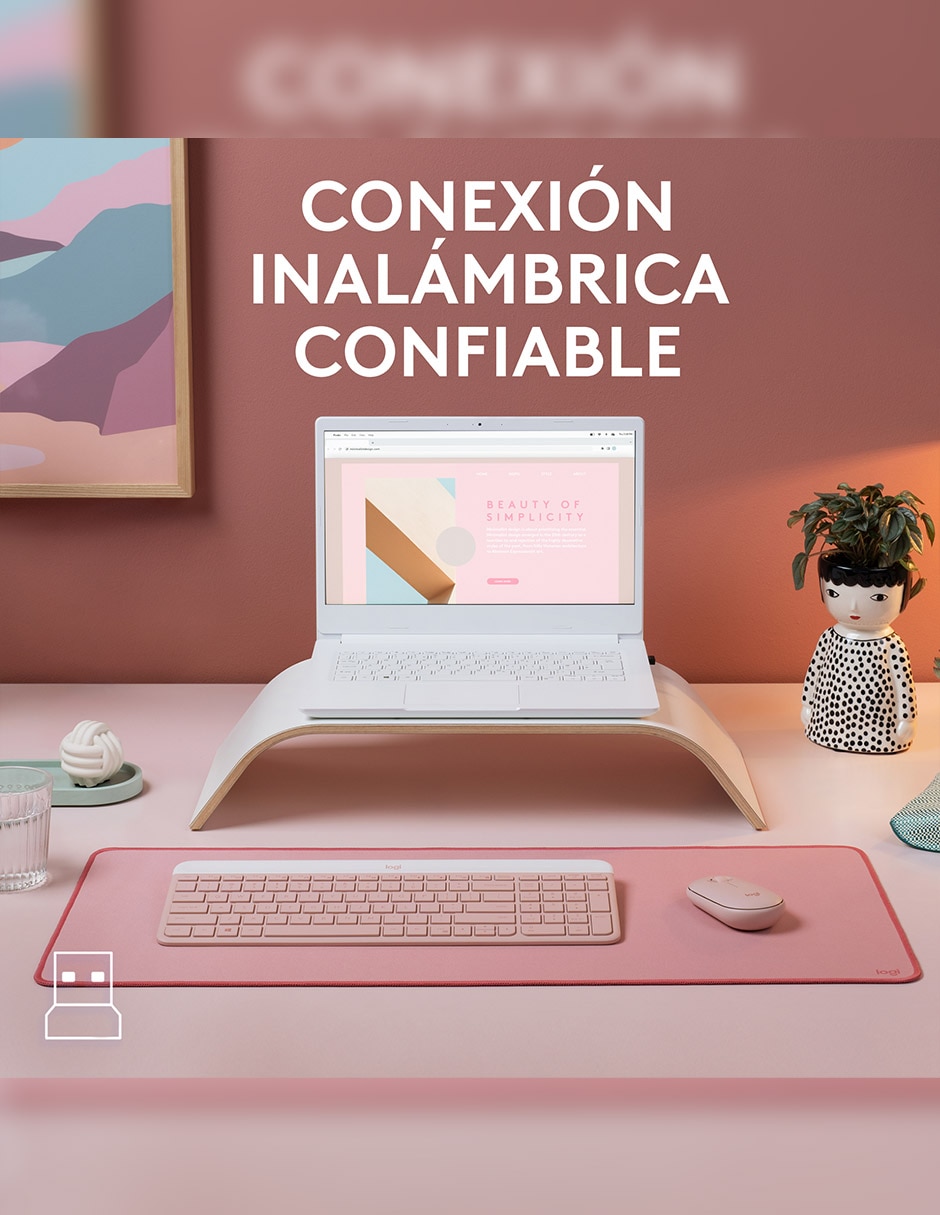 Teclado inalámbrico MK470 6