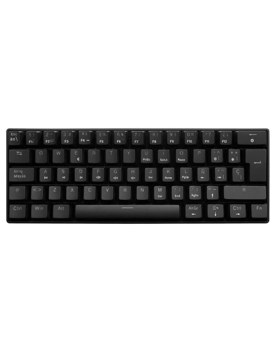 Teclado gamer conexión inalámbrica S13 Black