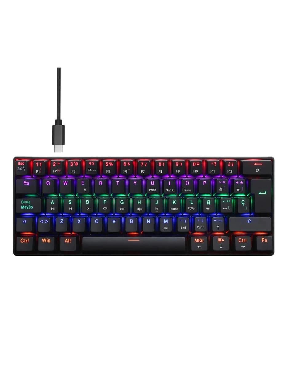 Teclado gamer conexión inalámbrica S13 Black 4