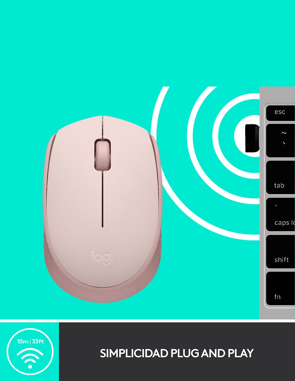 Mouse Inalámbrico m170 910-006862 6