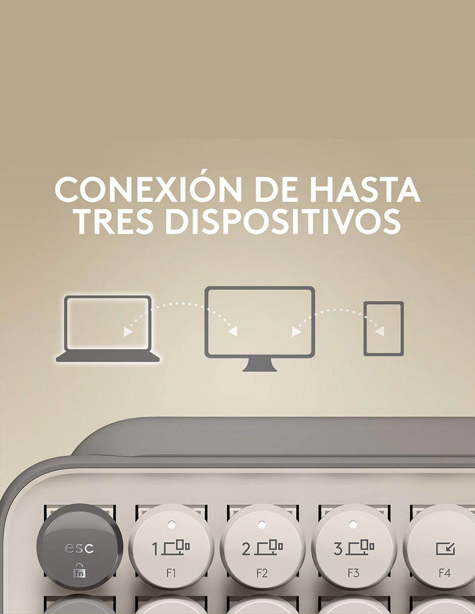 Teclado conexión inalámbrica POP Keys 8