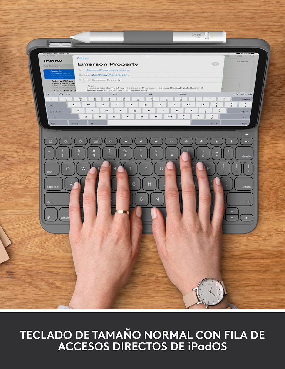 Funda con teclado para tablet iPad (10.ª generación) 2
