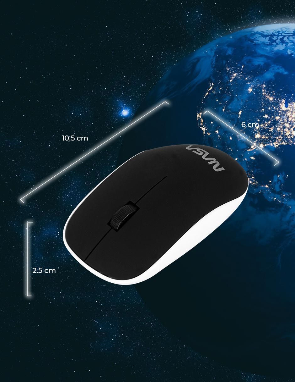 Mouse inalámbrico Nasa 3600 DPI 8