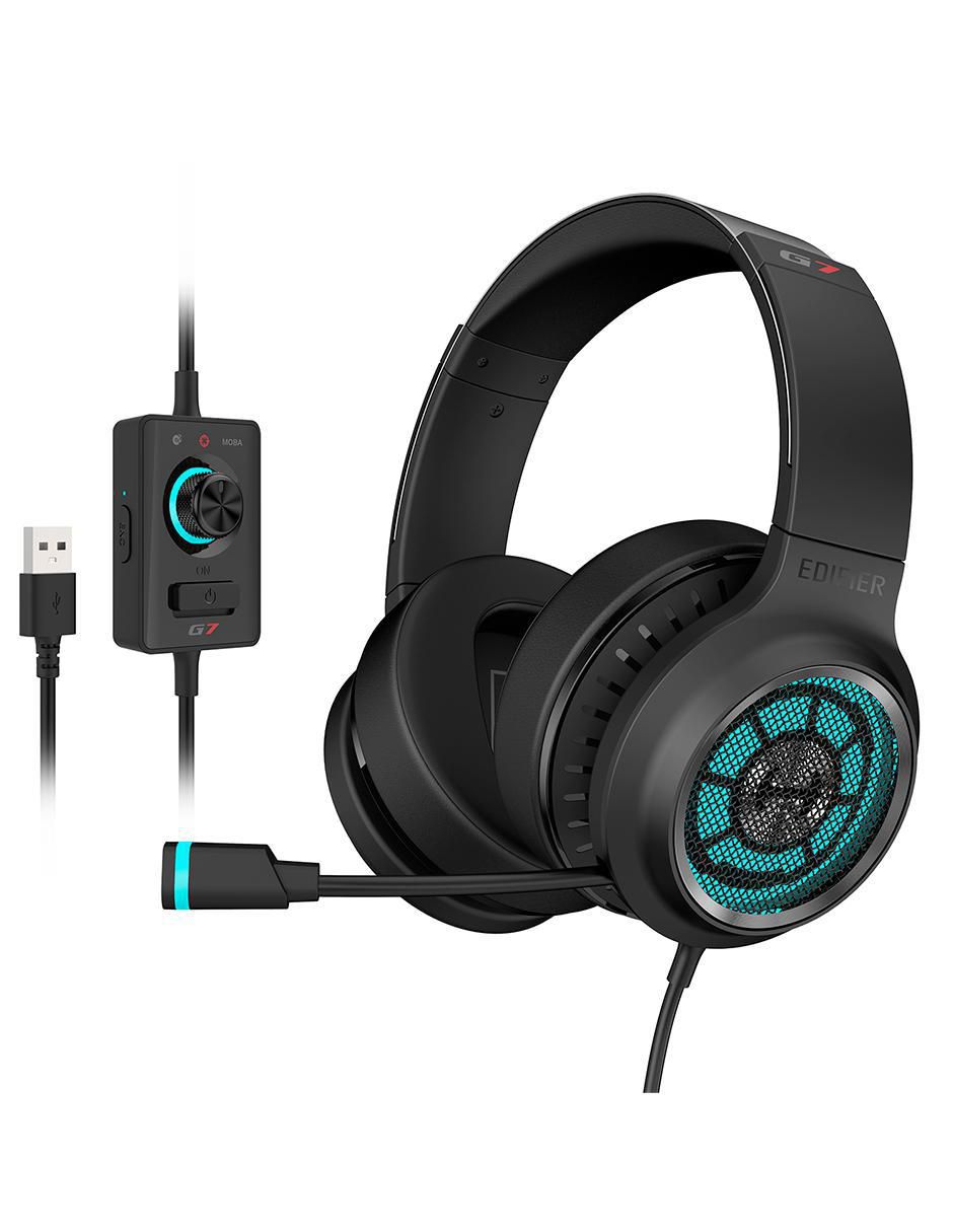 Audífonos gamer Over-Ear G7  alámbricos con cancelación de ruido 5
