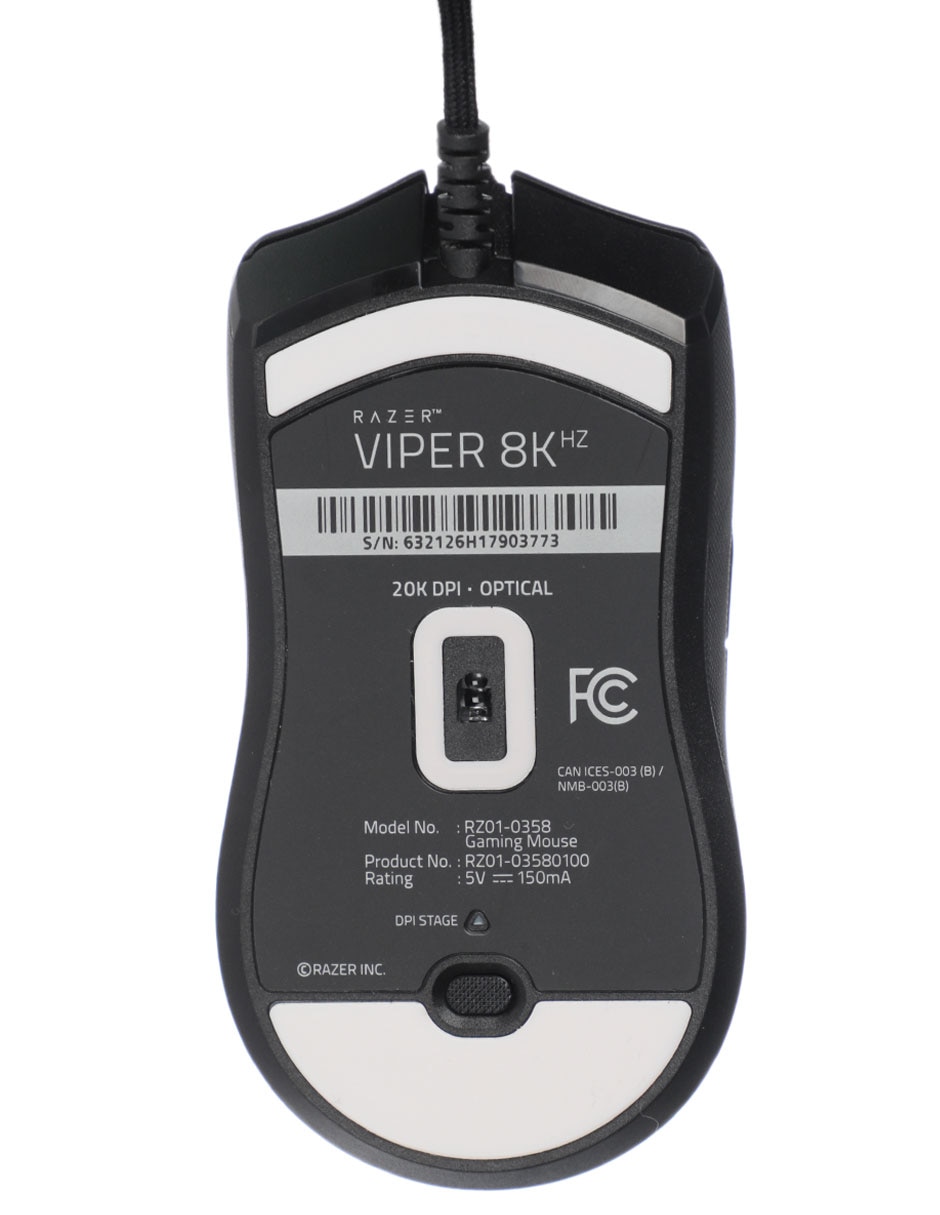 Mouse Gamer alámbrico viper 8khz Rz01-03580100-r3u1 7