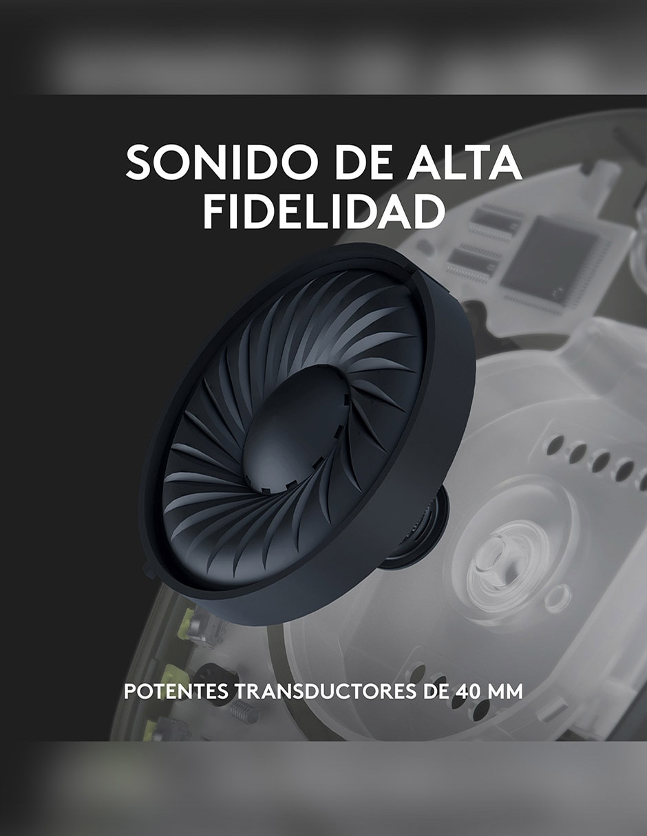 Audífonos gamer Over-Ear Headset Logitech G435 inalámbricos con cancelación de ruido 5