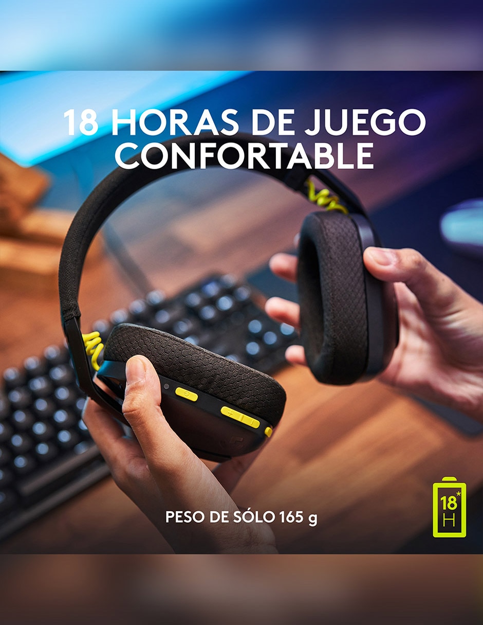 Audífonos gamer Over-Ear Headset Logitech G435 inalámbricos con cancelación de ruido 7