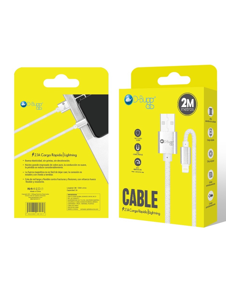 Cable lightning a tipo USB A de 2 m 2