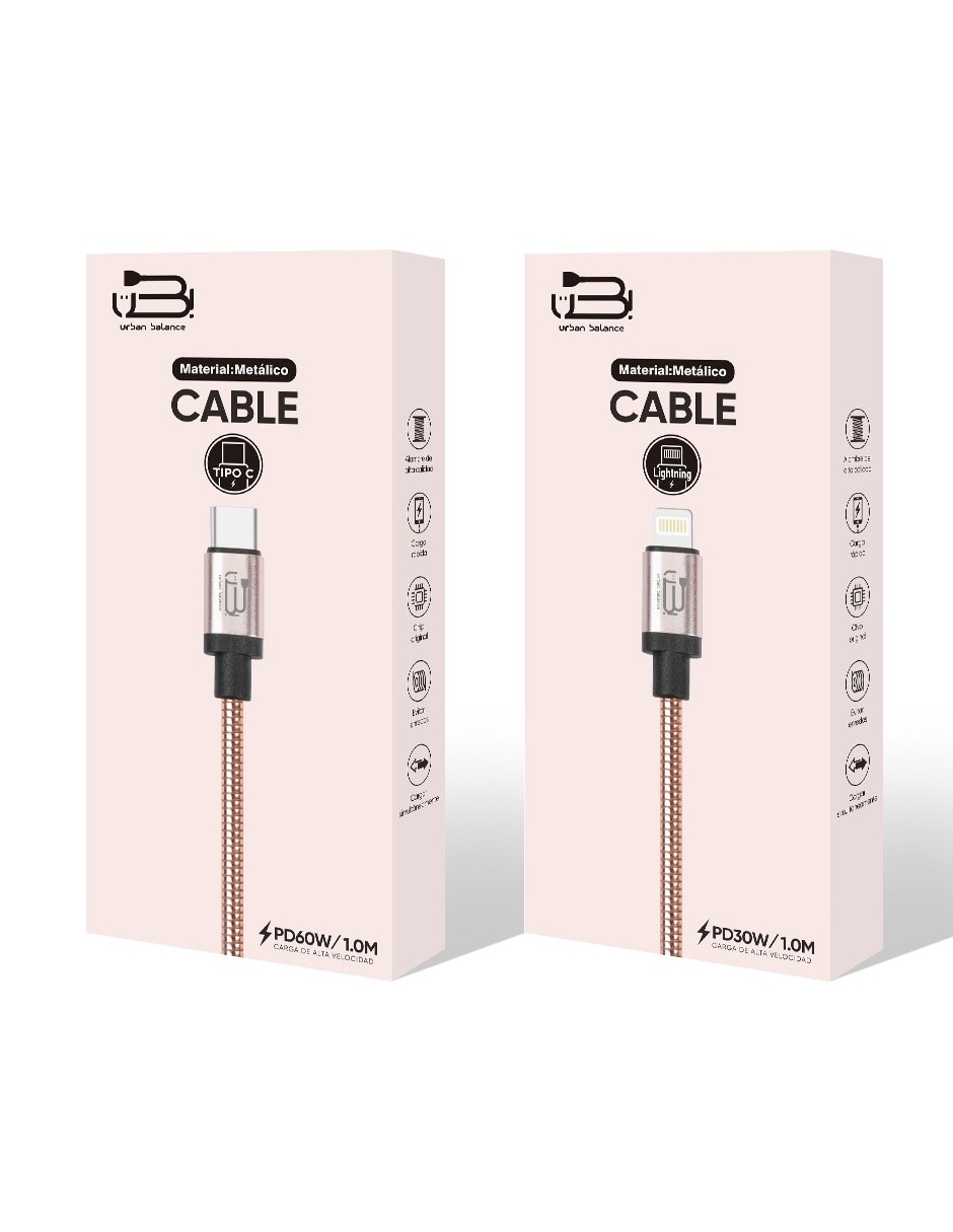 Cable lightning a tipo USB C de 1 m 3