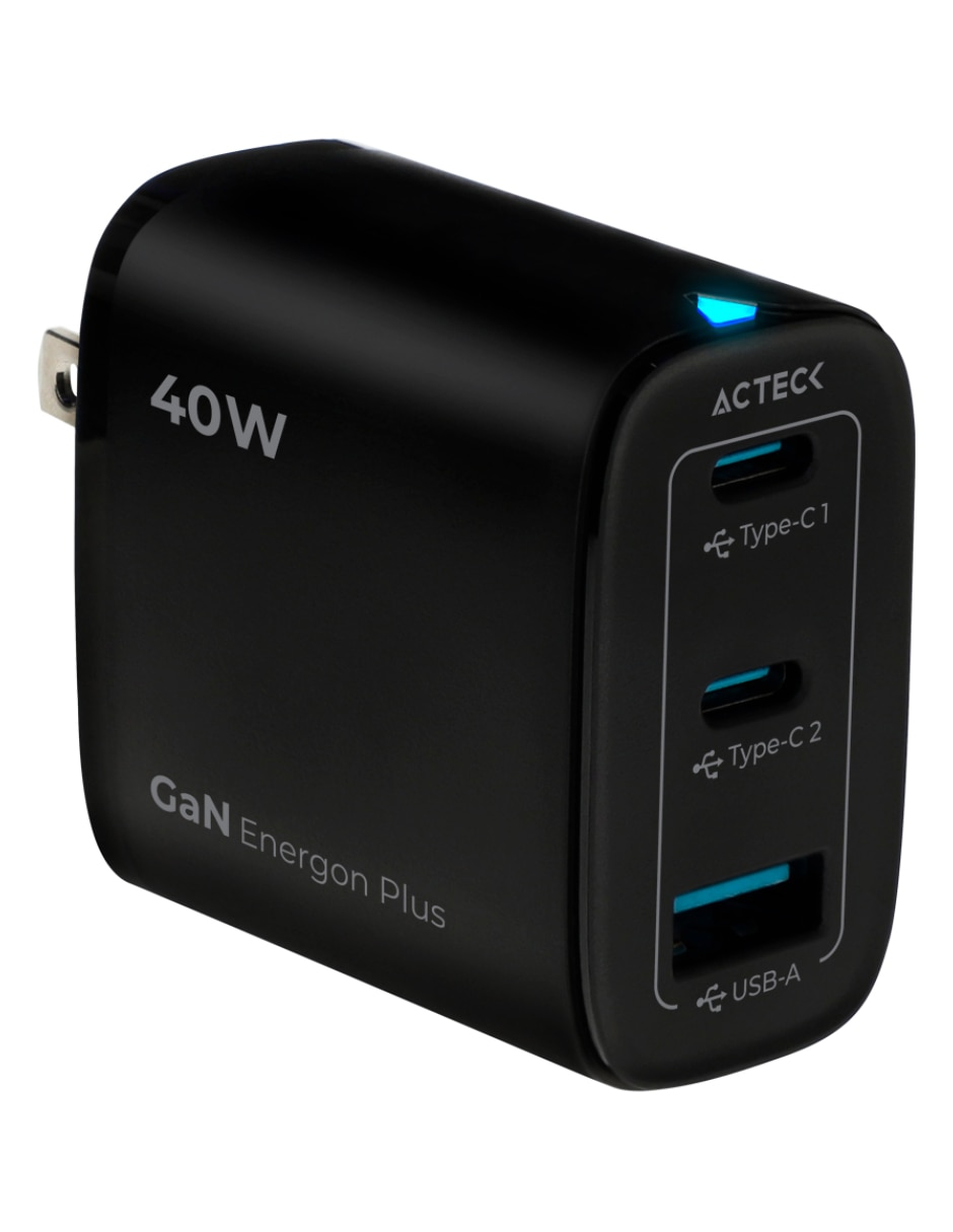 Cargador pared USB tipo A + USB tipo C 3