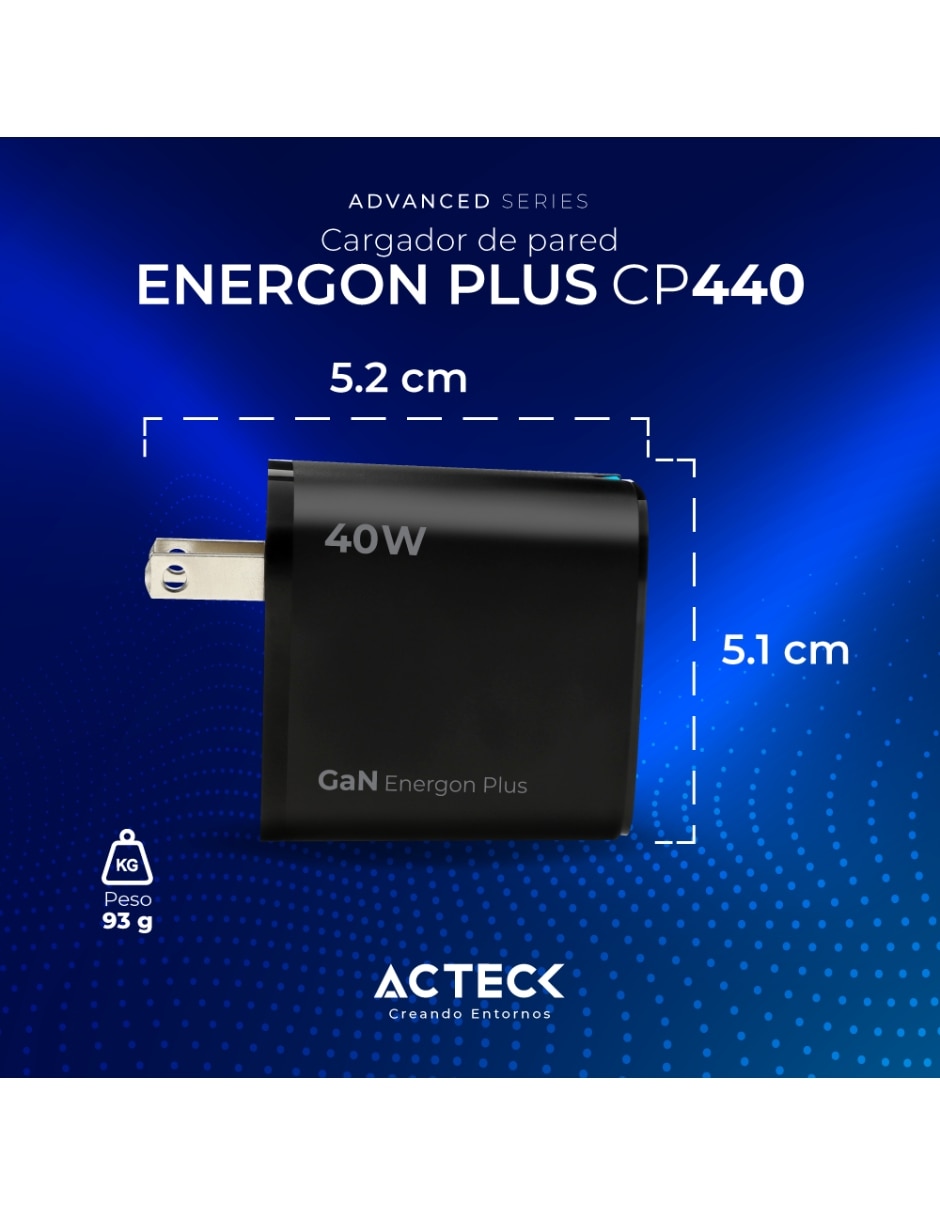Cargador pared USB tipo A + USB tipo C 8
