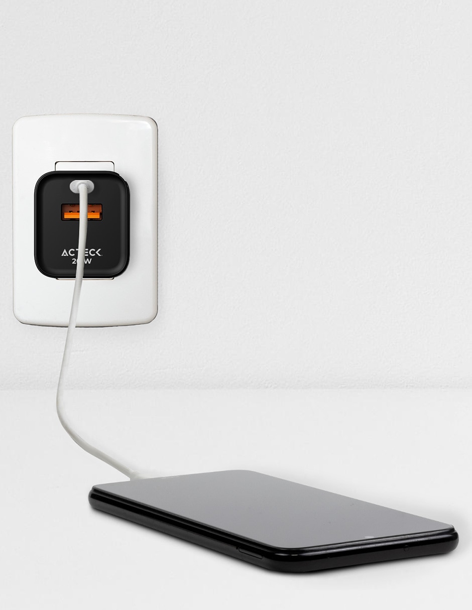 Cargador pared USB + USB tipo A + USB tipo C 4