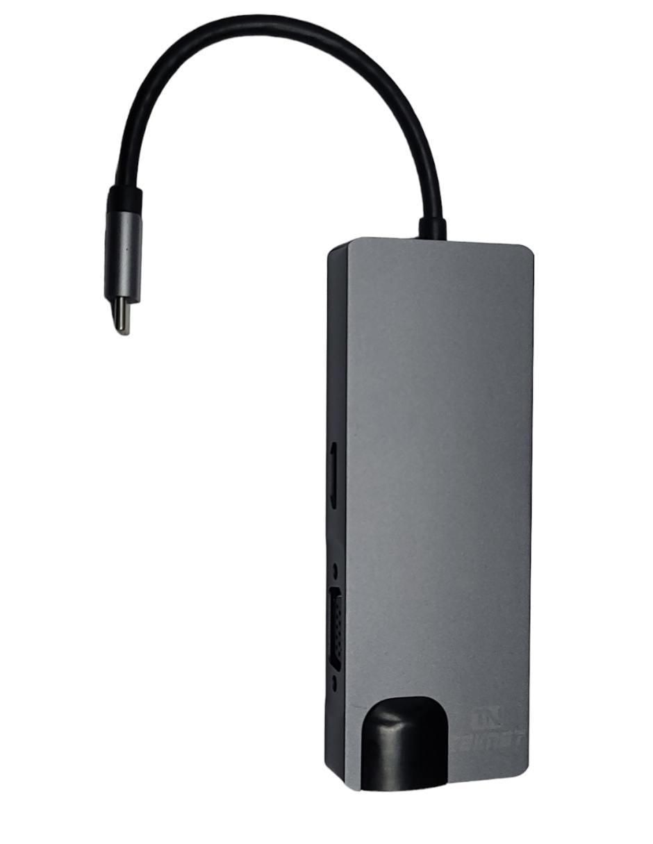 Hub Ethernet+ HDMI 4K de 8 Contactos 3